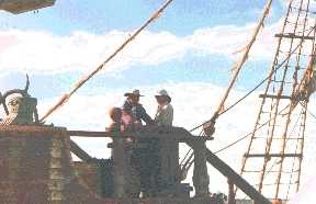 On the set of the NZ version of Moby Dick