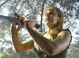 Gabrielle discovers you can't use a sword to
find water.