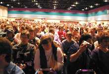 The audience is obviously pleased to be here