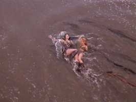 The origin of women's mud wrestling began oh, so innocently