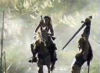 Callisto always made for a great silhouette, as seen in this rare photo of her killing Perdicus