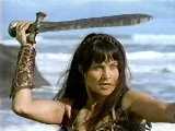 Xena, in her most famous publicity pose