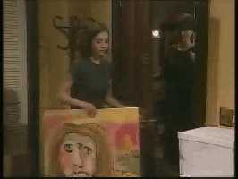 Bianca wastes four precious seconds of LenaTime by carrying that stupid painting