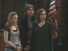 I pledge allegiance to the writers of All My Children and to their storylines, one triangle over Bianca, indivisble, with lesbians and frustration for all