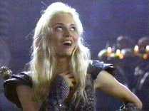 Just as she breaks into song, Callisto is buried by rocks