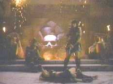 The new stage set for the XENA rock musical GREEKS