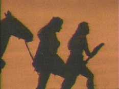 Xena refused to stop and ask directions, so our heroes walked
long into the night