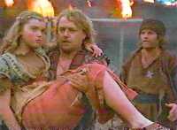 Tragically, the hernia-inducing scene took place after lunch