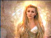 Inspired by her 'goody goody' role in FALLEN ANGEL,
Callisto auditions for the role of Cinderella but was turned
down after she killed her stepsisters.