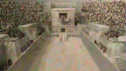 Jockeying for position near the catering tent