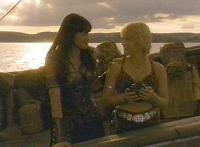 The scene where Gabrielle told Xena to 'get stuffed' was cut from even the DVD version