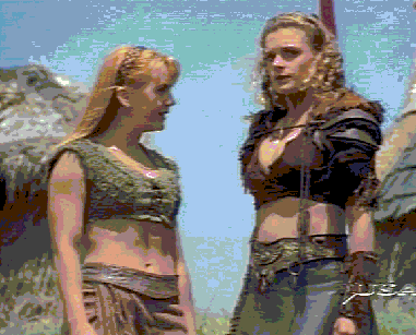 As Gabrielle natters on, Ephiny plans her escape