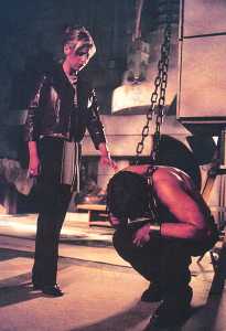 Buff Buffy and Angel in Chains -- sculpture by Ersatz