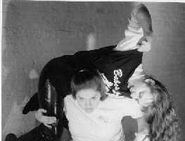 Alden does an amazing Escher reenactment