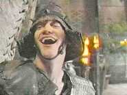 Amazing that his nose is still attached