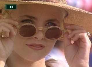 For a change, April takes off her rose-colored glasses